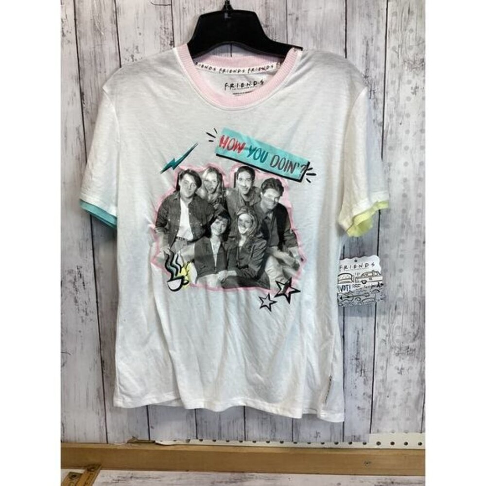 FRIENDS Cast HOW YOU DOIN' Friends Tv Show TEE Women's Size XS NWT